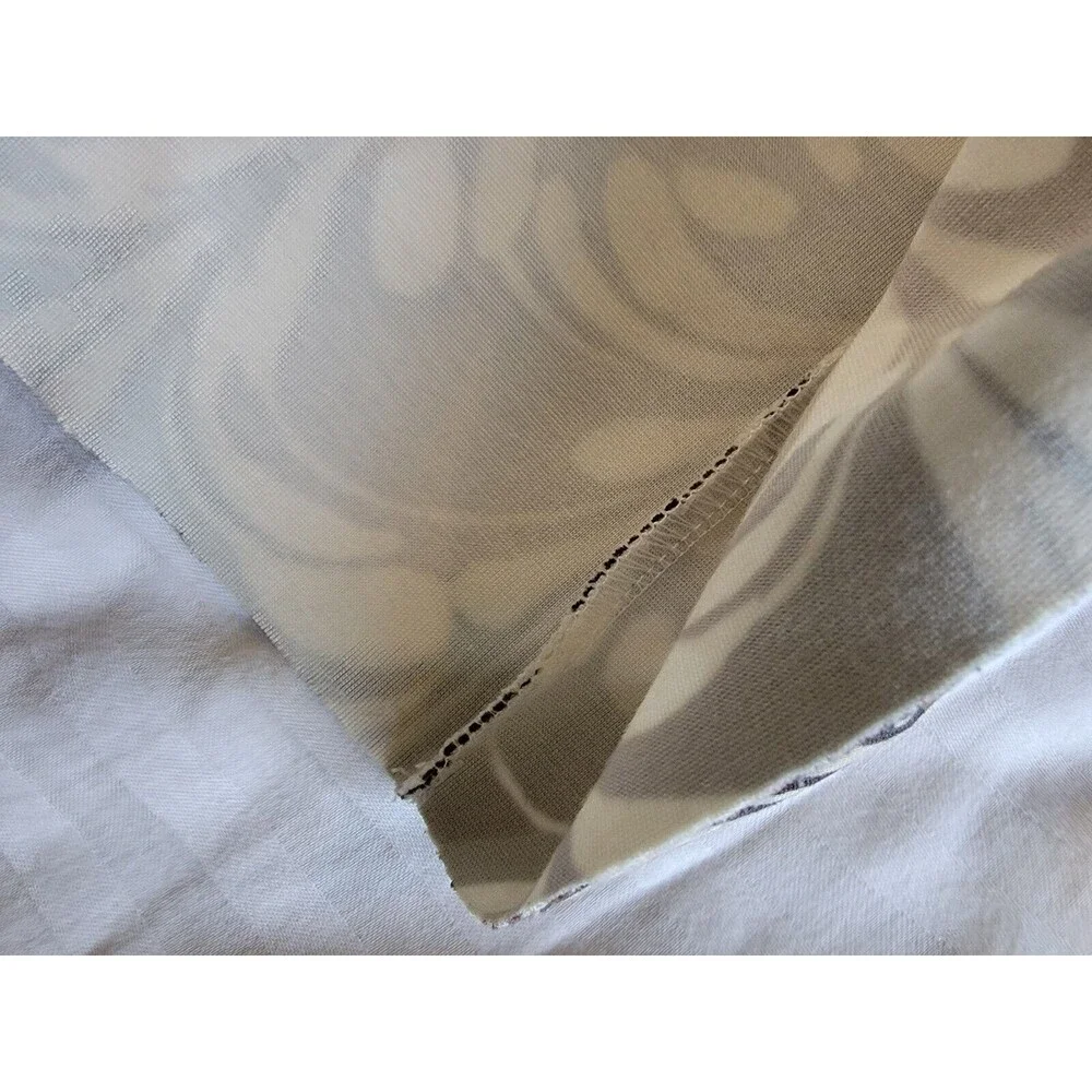 Tory Burch Brushstroke‎ Symphony Mini Gray and Cream shift dress Size M